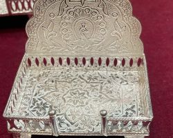 Silver singhasan 8cm chandi ka singhasan  silver throne