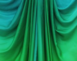 Pure crepe silk 4 shaded plain fabric green shade  om fabric