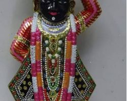 Shrinathji idol marble stone 12 inches black stone shrinathji statue
