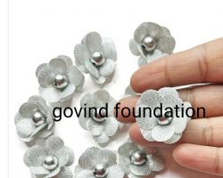 Silver flowers for gift pure silver flowers 10 piece