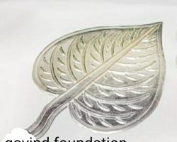 Silver paan patta pure silver betel leaf