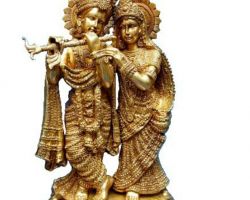 Radha Krishna idol panchadhatu 10 inches Radha Krishna murti