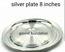 Silver Plate 8 inches pure silver plate