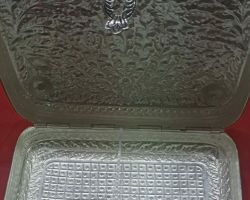 Silver Pan box Silver Dryfruit box 6×4 inches 1433gm