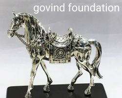 Silver Horse Statue 6 inches pure Silver Horse
