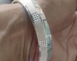 Silver kada Sterling Silver Punjabi kada