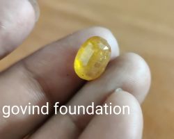 Yellow sapphire Natural Unheated untreated 5.5 Ct Pukhraj
