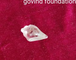 Crystal conch Crystal shankh 1.25 inches Crystal shell