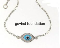 Evil eye silver Bracelet Sterling silver chain bracelet with evil eye