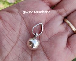 Pure Silver Ball pendant Solid 12mm Silver ball Locket