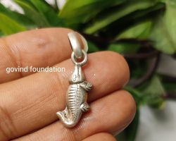 Silver crocodile pendant Crocodile Locket in Sterling silver