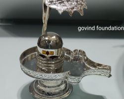 Silver Shivling 3 inches 101gm Pure Silver shivling
