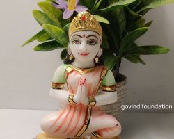 Goddess Parvati idol in Marble 6 inches Marble parwatiji murti