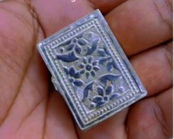 Silver box Rectangular shape 5×2.5 cm Chandi ka box