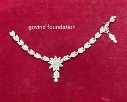 Laddu gopal Silver Necklace Laddu gopal Mala in pure silver code 1