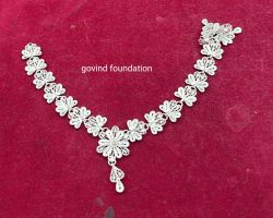 Silver Necklace for Laddu gopal/ Diety Silver Mala