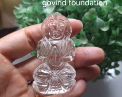 Sphatik Parwati idol  6cm Natural Crystal quartz Maa parwati idol
