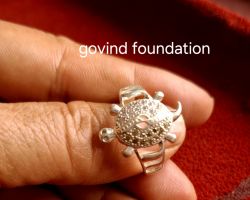 Sterling Silver Tortoise Ring with Zircon work Latest design Tortoise Ring in pure Silver