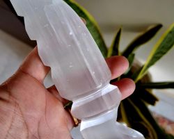Selenite knife for cut Negative Energies Natural Selenite Knife