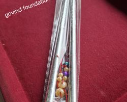 Sterling Silver Dandiya Stick 12 inches Dandiya Sticks in pure Silver