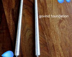 Sterling Silver Dandiya Sticks 10 inches Pure Silver Dandiya Sticks