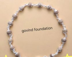 Tulsi Silver Bracelet white Beads original Tulsi Bracelet with silver chain