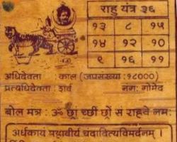 Rahu yantra bhojpatra sidhh rahu yantra on bhojpatra