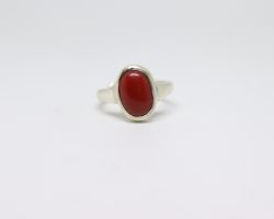 Coral  ring  Moonga with ring
