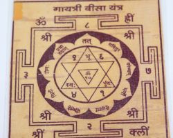 Gayatri beesa yantra on bhojpatra