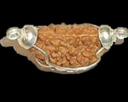 1Face Rudraksha  with silver cap  ek mukhi Rudraksha in silver cap