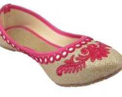 Jaipuri juti Red embroidery for women code 4