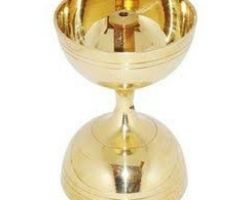 Brass Deepak peetal ka diya  round 3 .5 inches