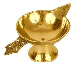 Deepak brass diya  peetal ka Deepak 2.5 inches