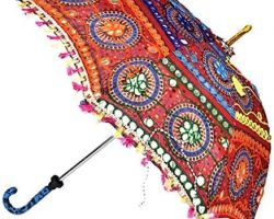 Jaipuri handmade designer colorful umbrella