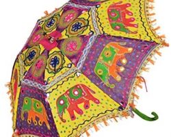 Jaipuri handmade colorful umbrella code B