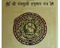 Panchmukhi hanuman yantra gold plated