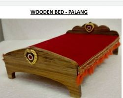 Laddu gopal bed with mattress 6×4 Red