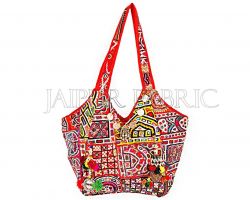 Jaipur handmade bag Glass work
