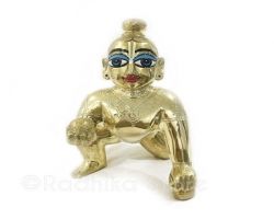 Laddu gopal idol brass laddu gopal murti 2 number laddu gopal