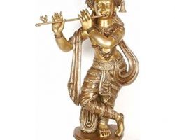 Ashtdhatu Krishna idol  9 inches Pure Ashtadhatu