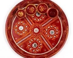 Pooja thali meenakari