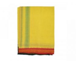 Dhoti  yellow Pooja dhoti cotton 2.25mt