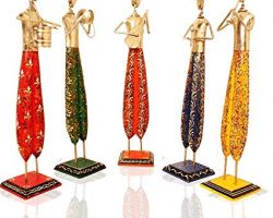 Rajasthani handicraft home decor women figurine set of 5