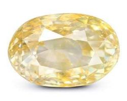 Yellow sapphire Natural pukhraj  6.25 ratti