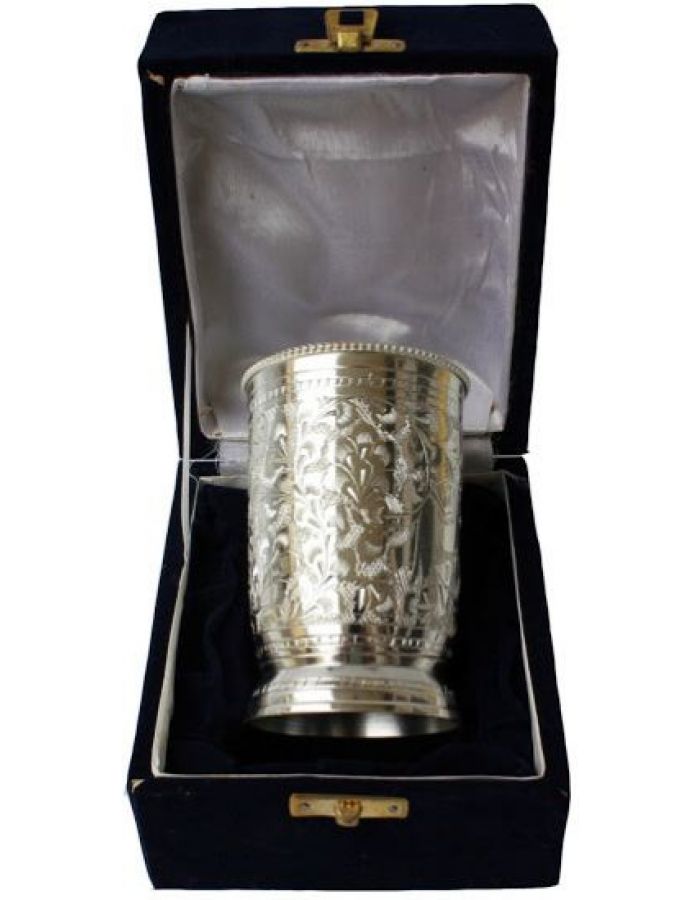 Pure silver glass for baby chandi ka glass 3 inches