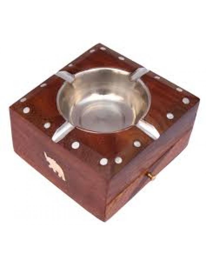 Ash tray wooden Ash tray square