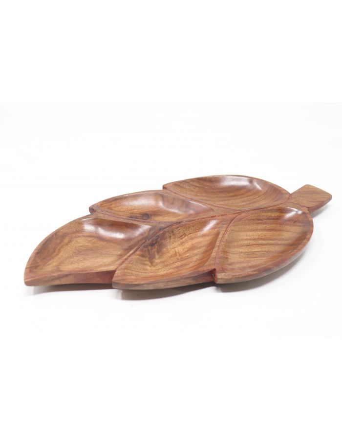 Wooden leaf tray wooden try