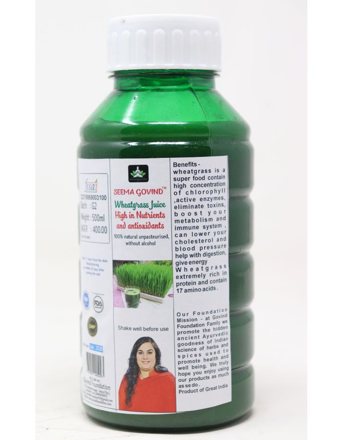 Wheatgrass juice 1 liter brand seema govind