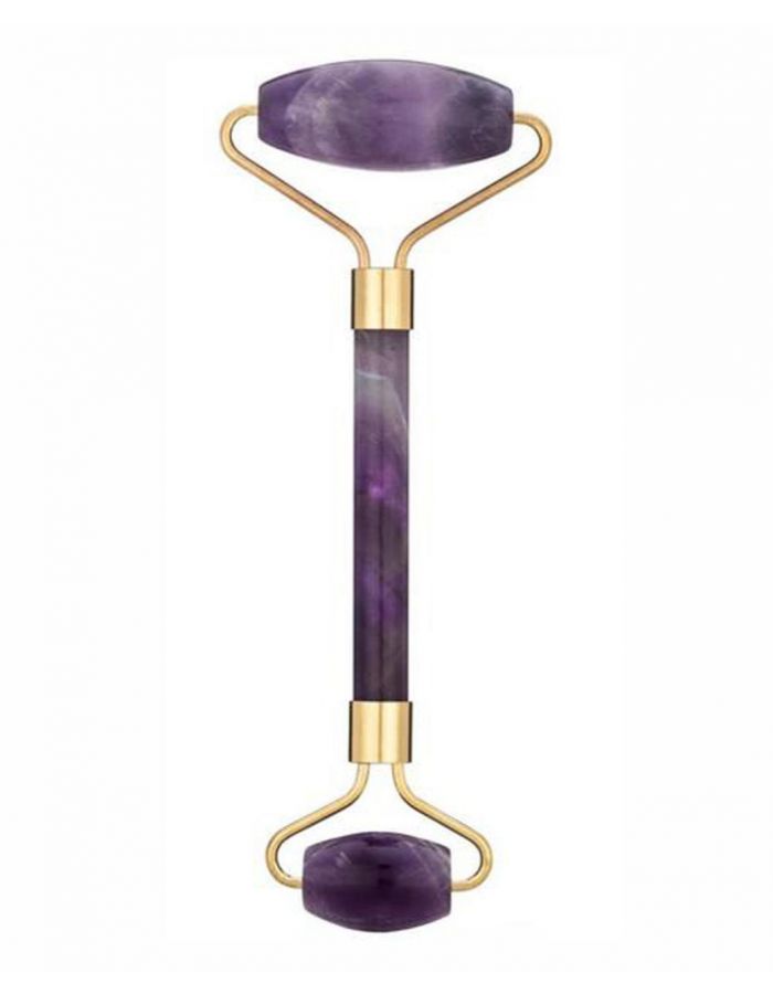 Amethyst stone face roller face massage roller
