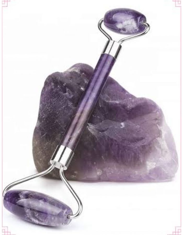Amethyst face roller natural amythest stone face roller